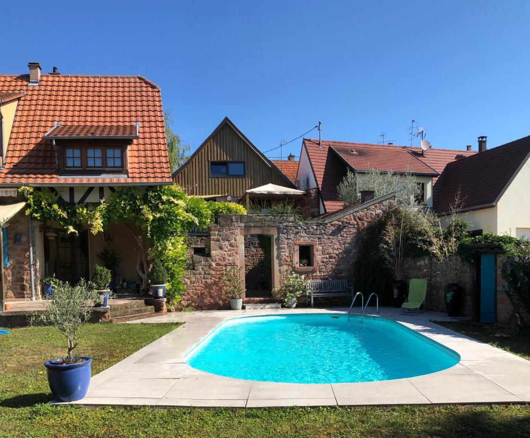 Le Grenier - Piscine Et Spa Марленхайм Экстерьер фото
